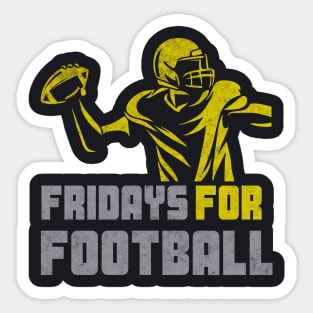 Fridays for Football American Football Player Sticker